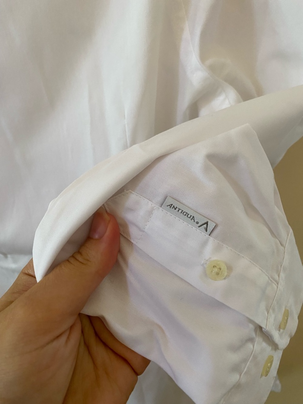 NWT Antigua Women's Dynasty White Button Down Shirt Dress Blouse Size M - Picture 4 of 7